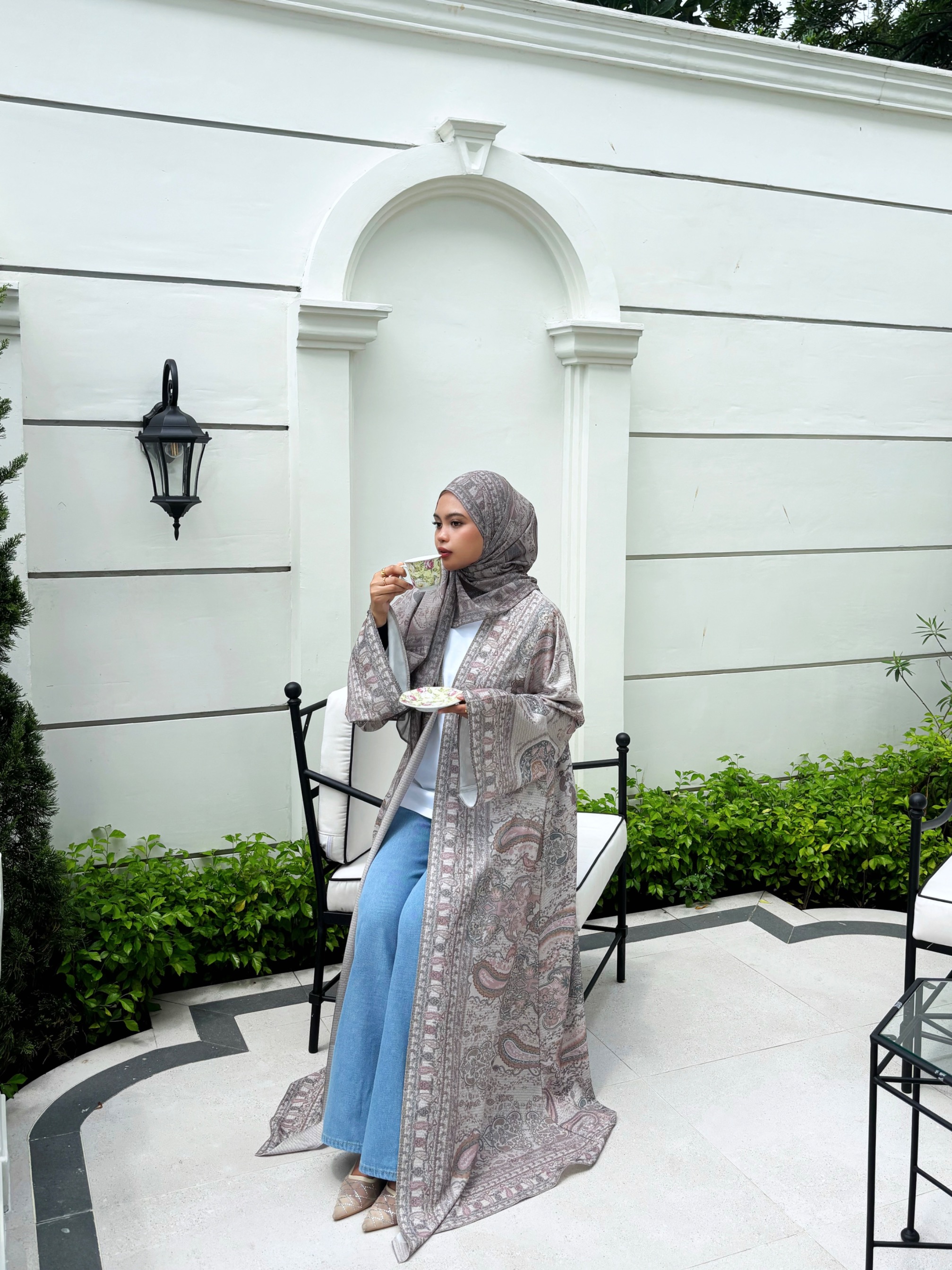 Ready Stock Zehra Outer in Almond