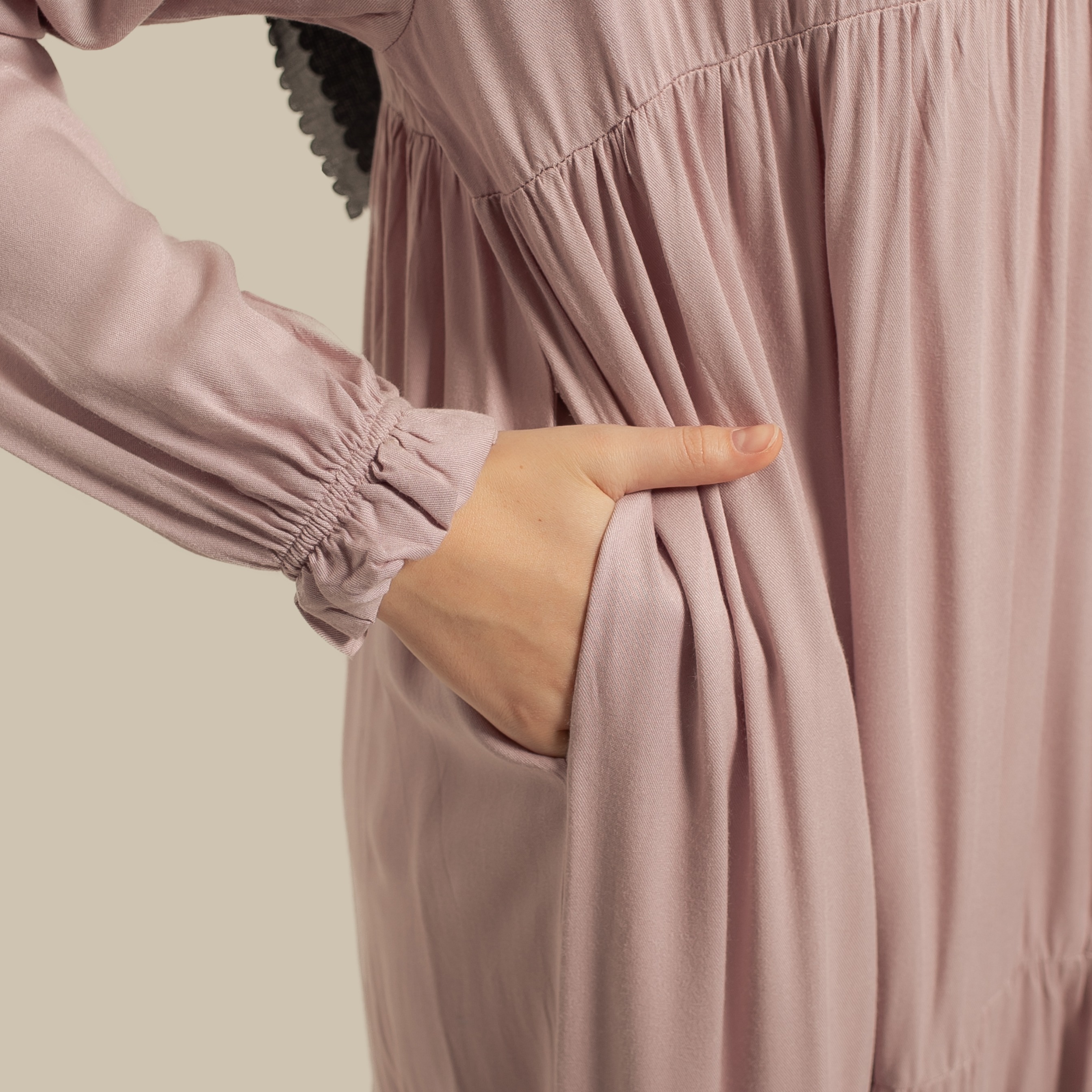 Luma Dawa Alanza Dress / Pilih Warna / Polos / Abaya / Dress / Rayon Twill / Semi Formal / Casual / Office / Kantor
