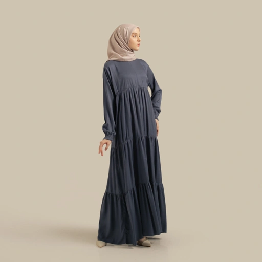 Luma Dawa Alanza Dress / Pilih Warna / Polos / Abaya / Dress / Rayon Twill / Semi Formal / Casual / Office / Kantor
