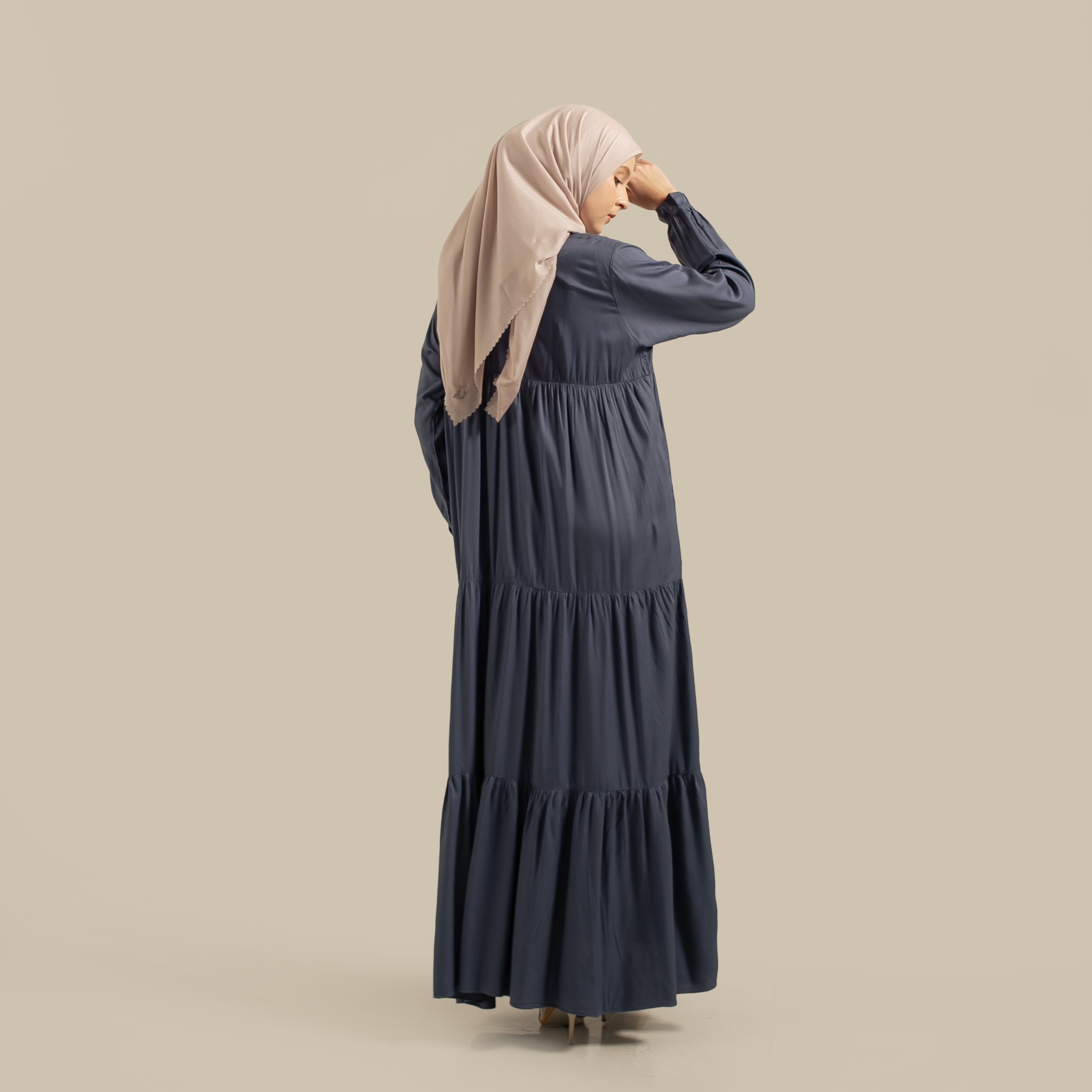 Luma Dawa Alanza Dress / Pilih Warna / Polos / Abaya / Dress / Rayon Twill / Semi Formal / Casual / Office / Kantor