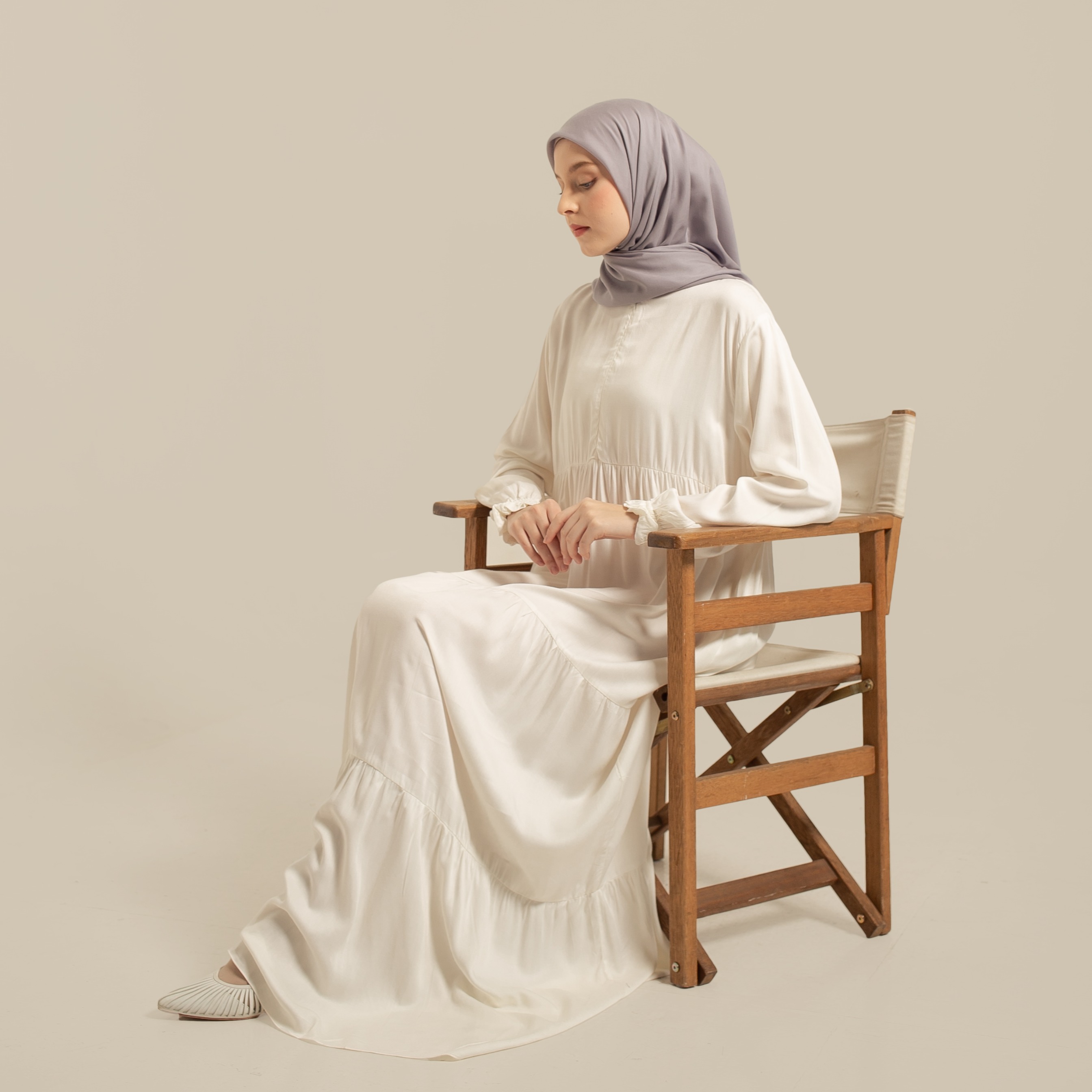 Luma Dawa Alanza Dress / Pilih Warna / Polos / Abaya / Dress / Rayon Twill / Semi Formal / Casual / Office / Kantor