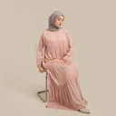 Luma Dawa Alanza Dress / Pilih Warna / Polos / Abaya / Dress / Rayon Twill / Semi Formal / Casual / Office / Kantor