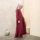 Luma Dawa Khalifah Basic Dress / Abaya Gamis Polos / Crinkle Airflow / Office / Casual / Semi Formal / Kantor