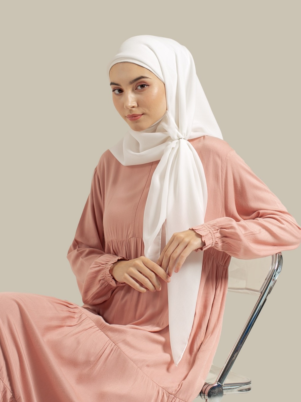 Luma Dawa Adiba Scarf 100K GET 3 Scarf Hijab Polly Cotton Potton , Hijab Segiempat Polly Cotton Potton Scarf Polos Voal