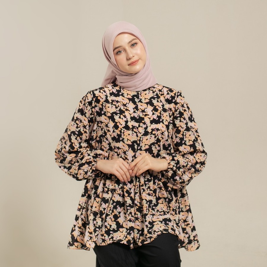 Luma Dawa Enisa Top Oversized / Motif / Semi Formal / Casual / Workwear / Office / Kantor