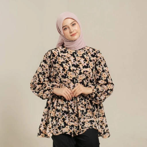 Luma Dawa Enisa Top Oversized / Motif / Semi Formal / Casual / Workwear / Office / Kantor