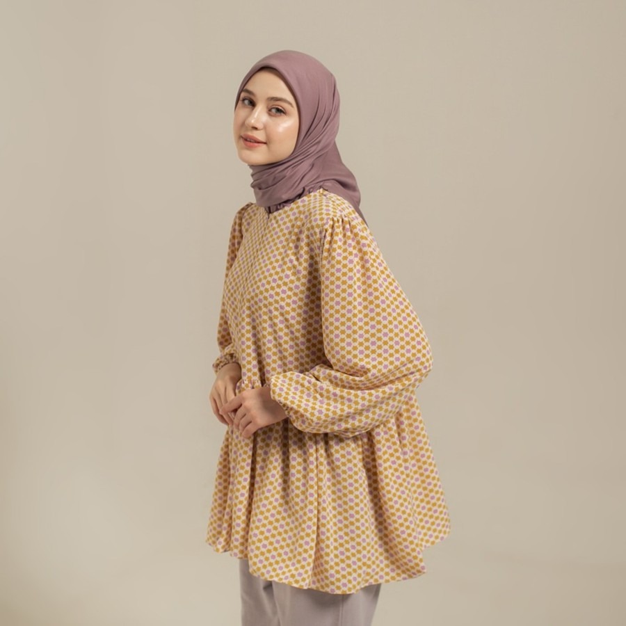 Luma Dawa Enisa Top Oversized / Motif / Semi Formal / Casual / Workwear / Office / Kantor