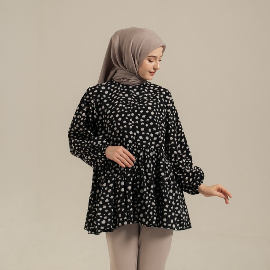 Luma Dawa Enisa Top Oversized / Motif / Semi Formal / Casual / Workwear / Office / Kantor