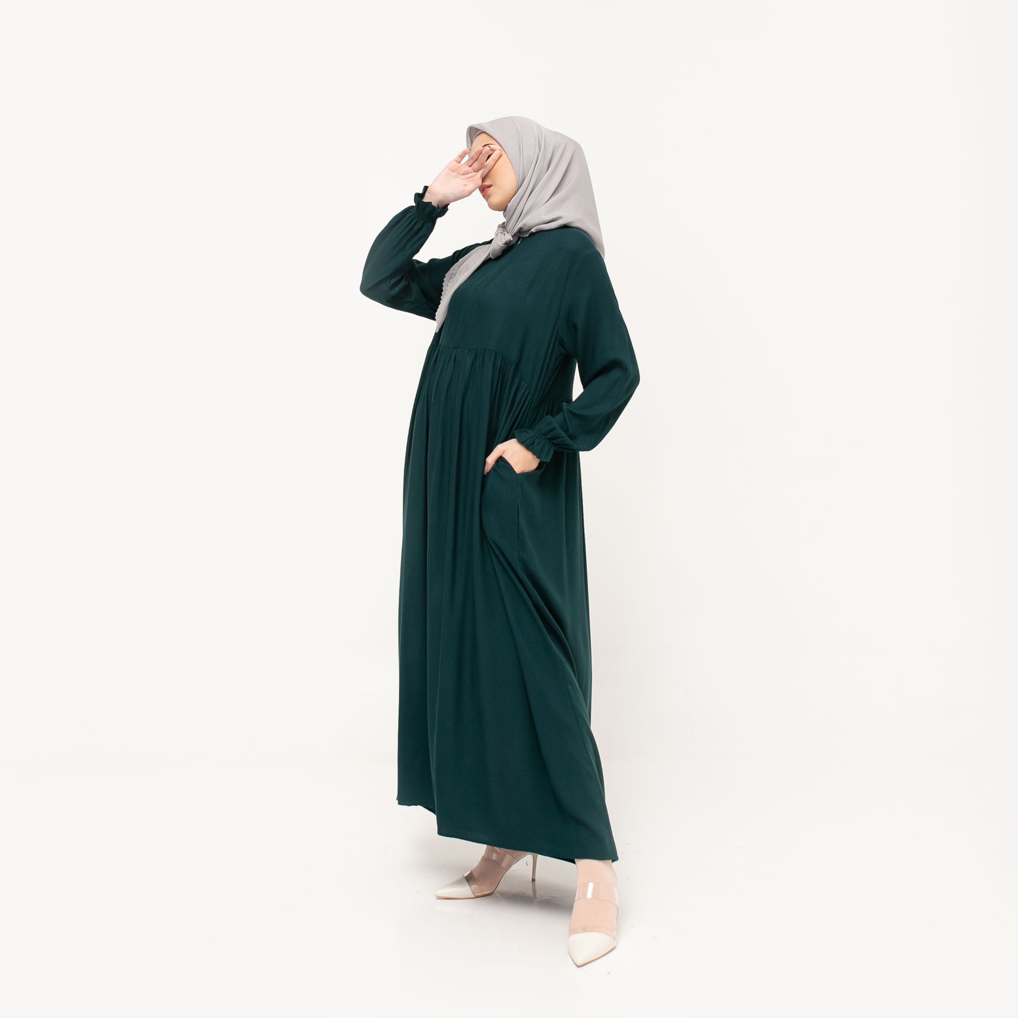 Luma Dawa Atiya Basic Dress Rayon Twill Premium / Abaya / Office / Casual / Formal / Kantor / Workwear