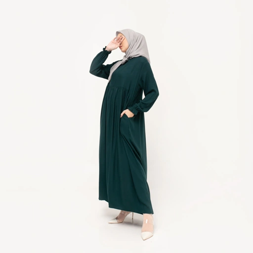 Luma Dawa Atiya Basic Dress Rayon Twill Premium / Abaya / Office / Casual / Formal / Kantor / Workwear