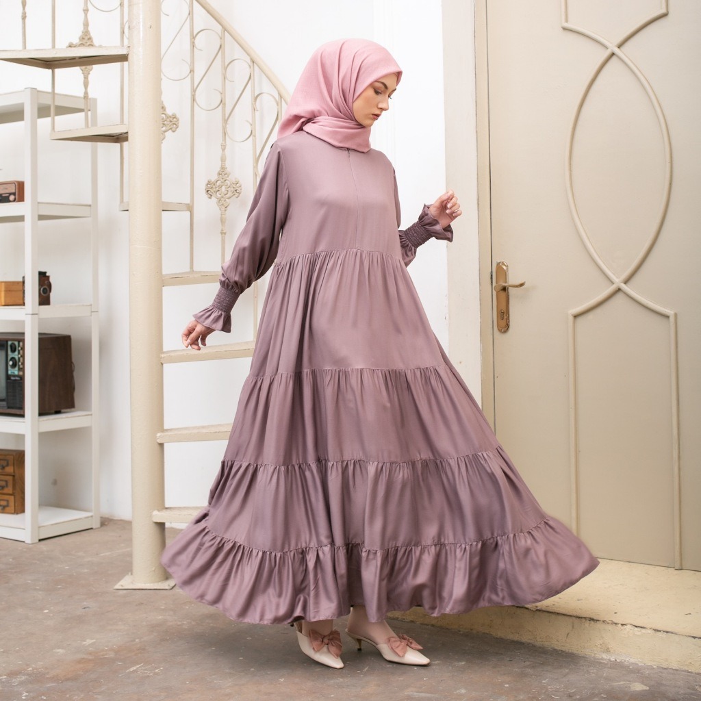 Luma Dawa Ramsha Dress / Pilih Warna /Abaya / Basic / Rayon / Semi Formal / Workwear / Office / Kantor