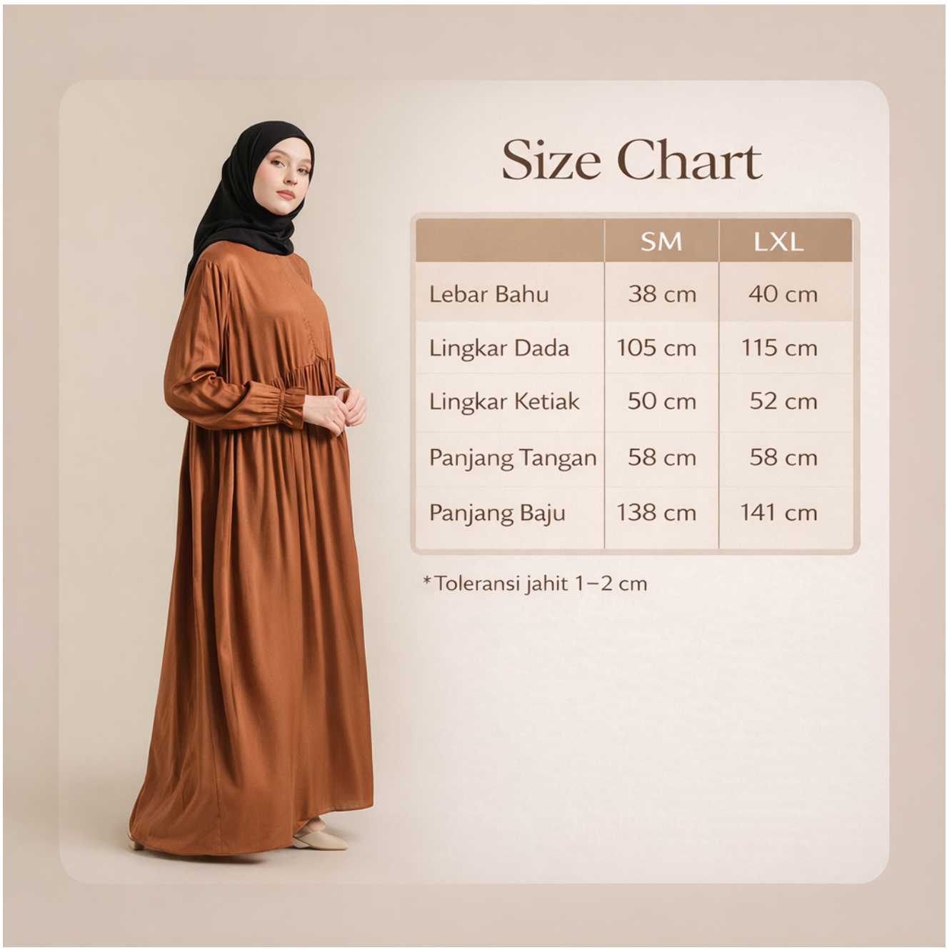 Luma Dawa Atiya Basic Dress Rayon Twill Premium / Abaya / Office / Casual / Formal / Kantor / Workwear