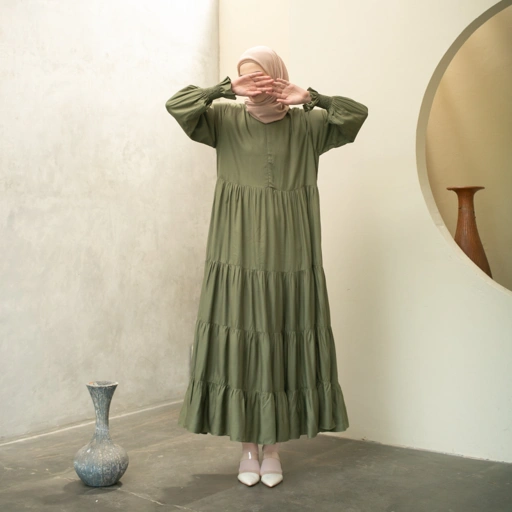 Luma Dawa Ramsha Dress / Pilih Warna /Abaya / Basic / Rayon / Semi Formal / Workwear / Office / Kantor