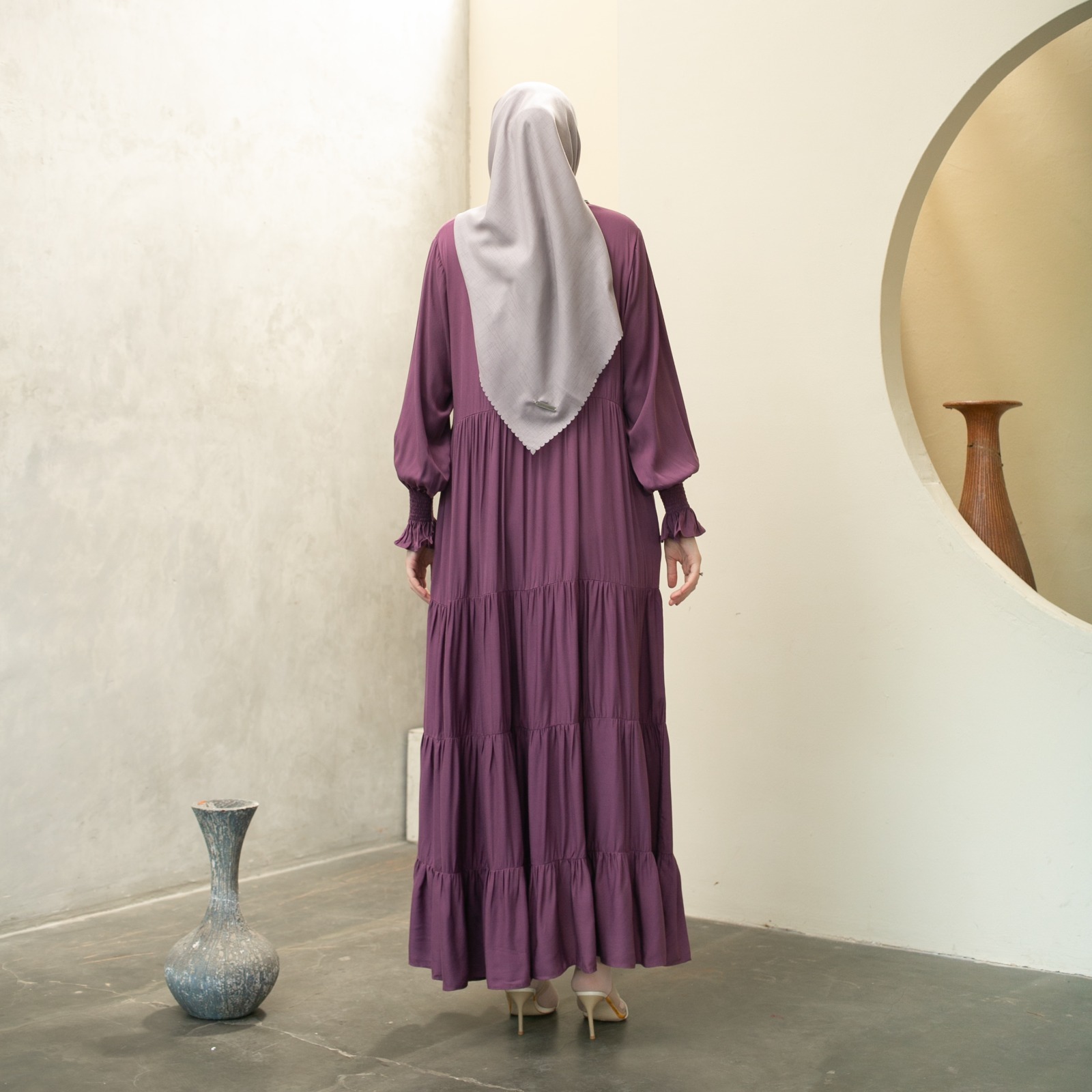 Luma Dawa Ramsha Dress / Pilih Warna /Abaya / Basic / Rayon / Semi Formal / Workwear / Office / Kantor