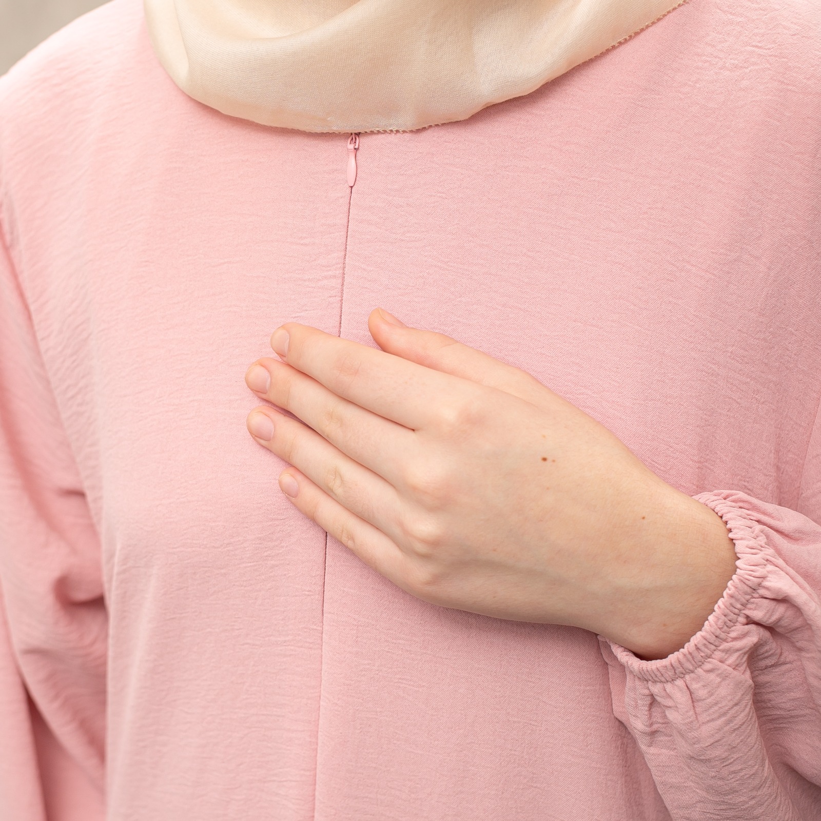 Luma Dawa Khalifah Basic Dress / Abaya Gamis Polos / Crinkle Airflow / Office / Casual / Semi Formal / Kantor