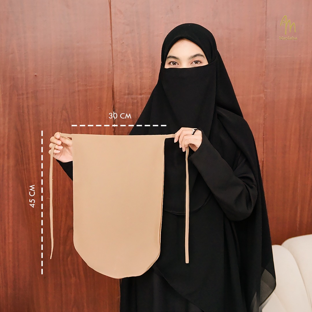 Niqab Tali 2 Layer Maslaha