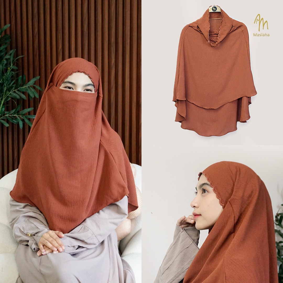 French Khimar Bordir Malaysia