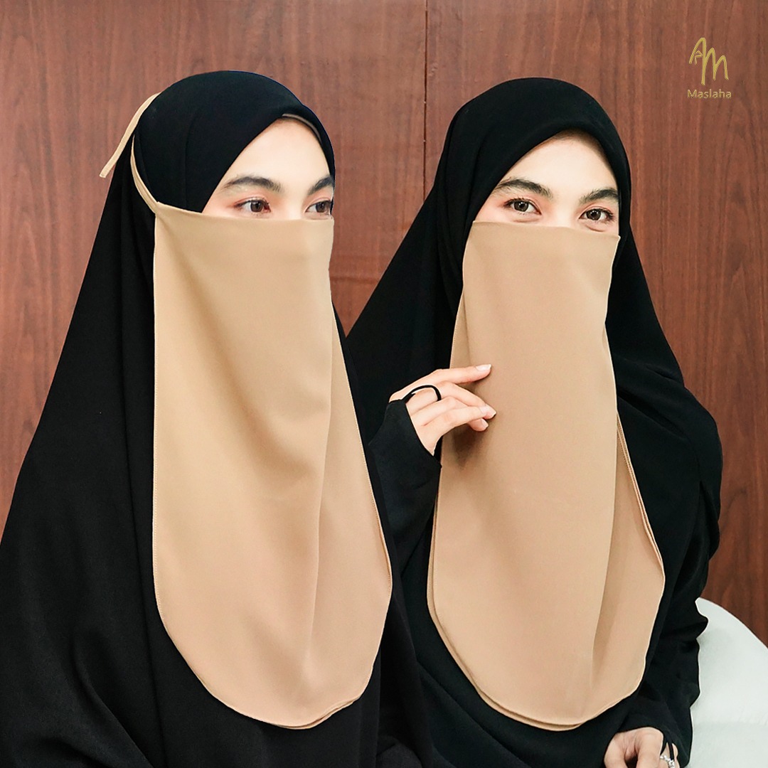 Niqab Tali 2 Layer Maslaha