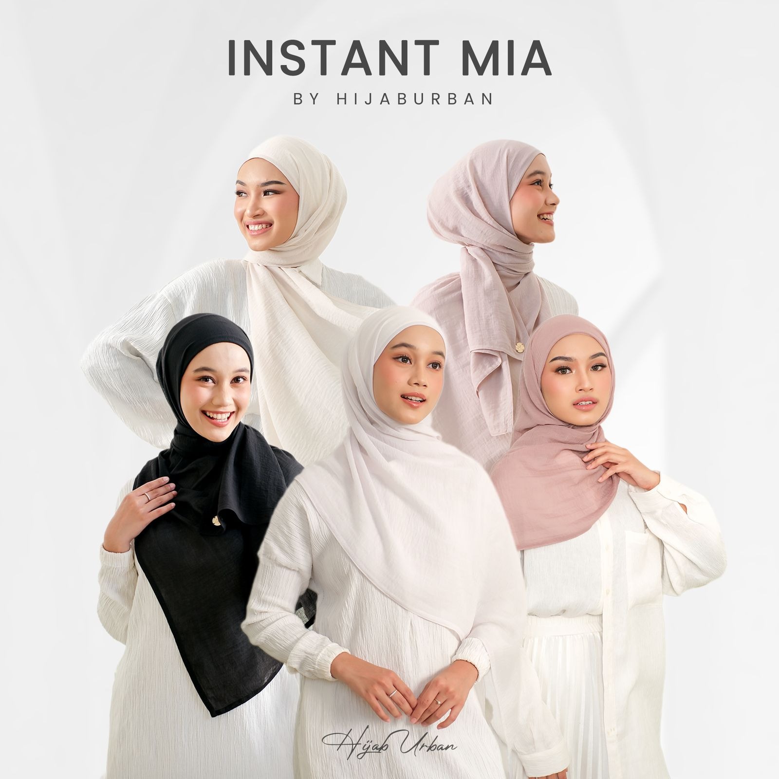 Instant Mia (Pasmina Instan Cotton Crikle - HijabUrban)