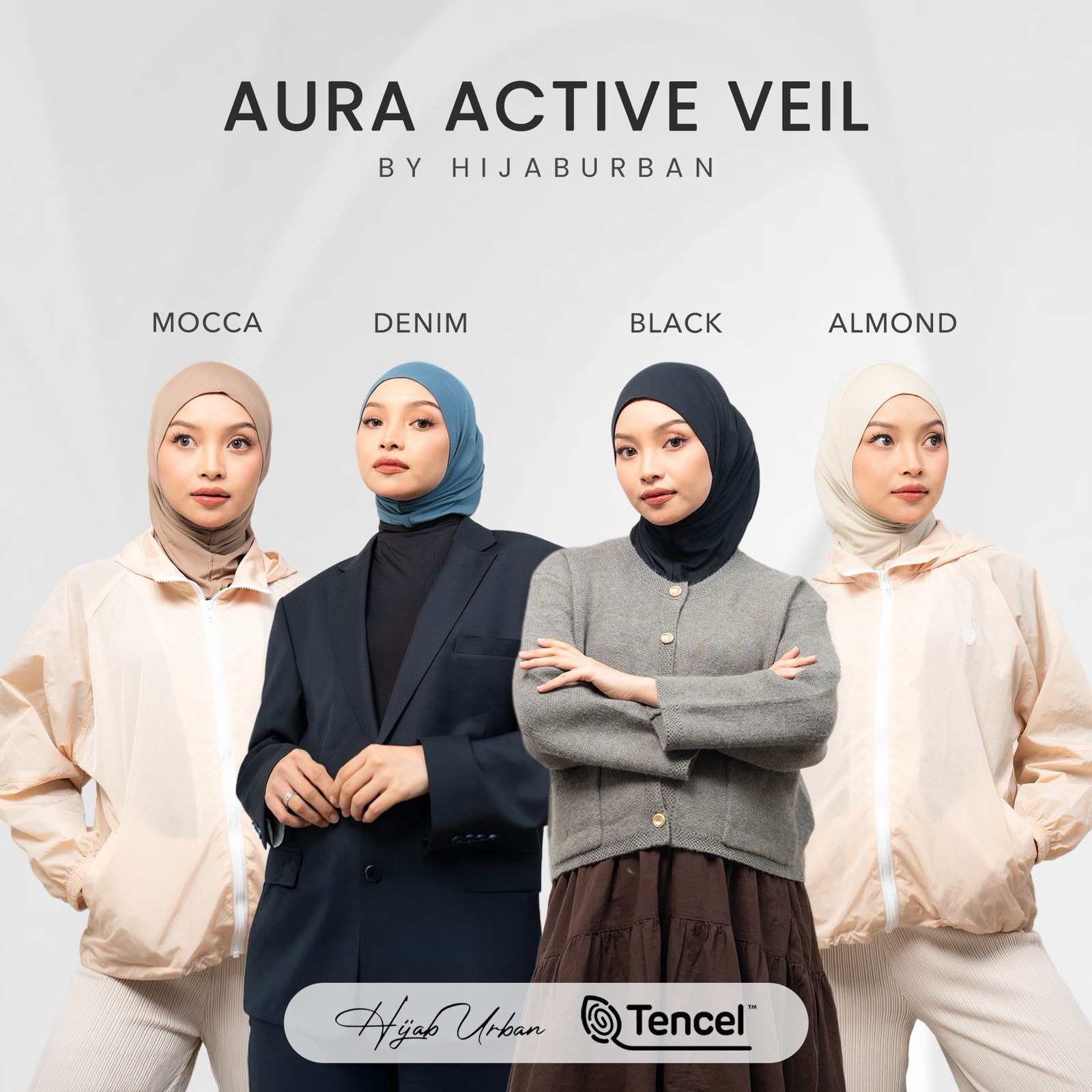Aura Active Veil (Hijab Tucked in, Hijab Sport, inner)