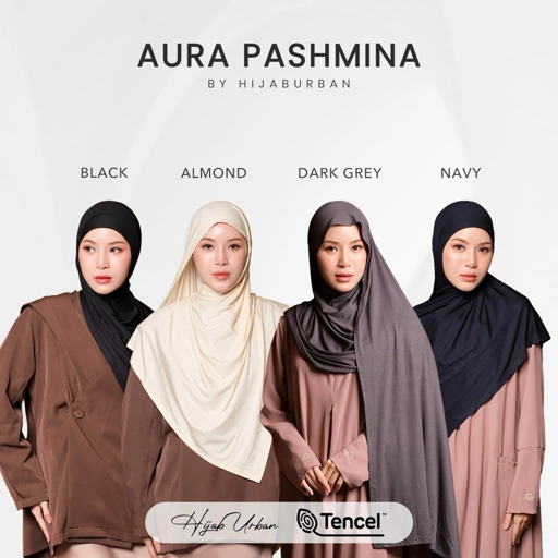 Image of Aura Pashmina ( Pashmina Kaos Premium Tencel ™️ - HijabUrban )