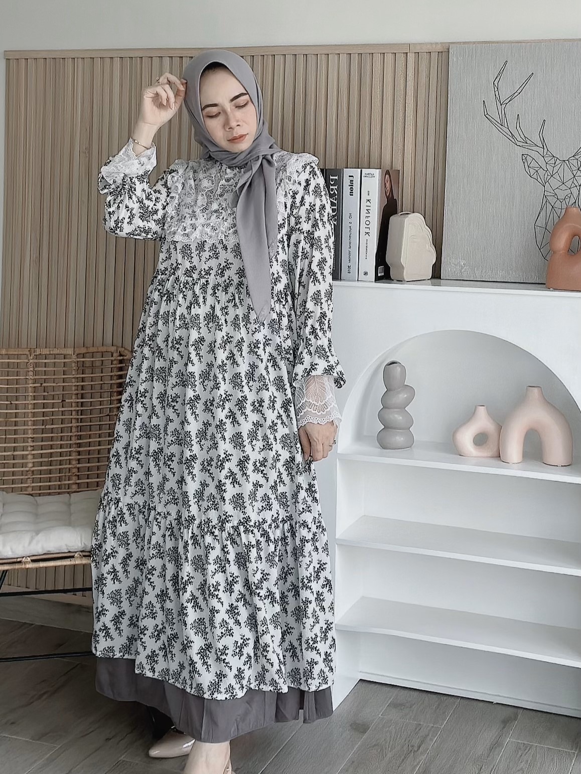 Emily Midi Dress raya Series Season 3 by Fhanza Project