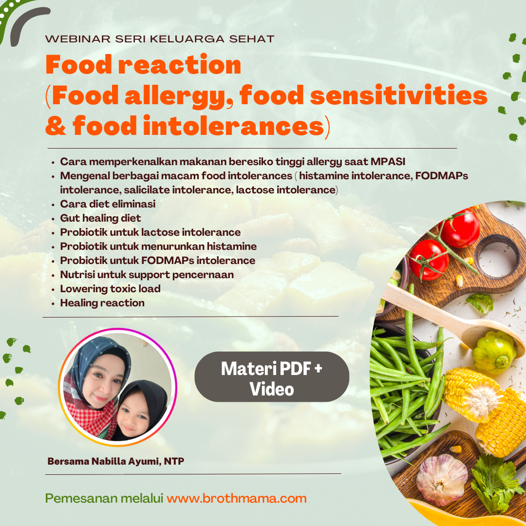 [RECORDED] WEBINAR : Terapi Nutrisi untuk Food Reaction