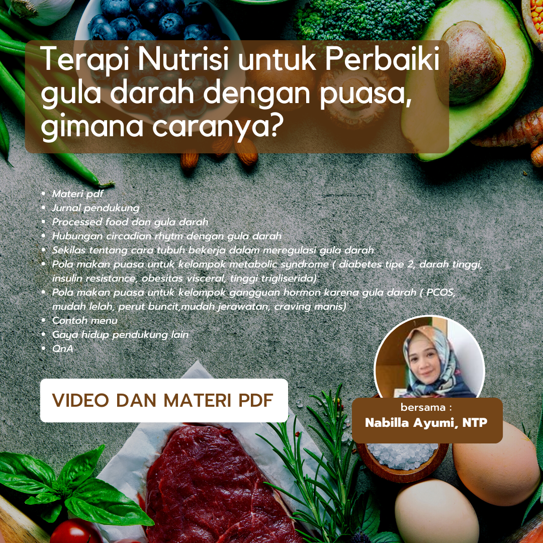 [RECORDED] ZOOMINAR : Perbaiki gula darah dengan puasa, gimana caranya? 