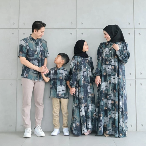 Image of SARIMBIT COLLECTION YAMEENA DRESS & YASYIR KEMEJA RAYA