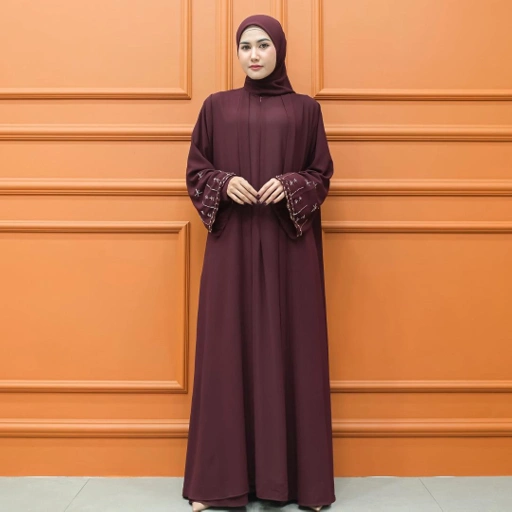 Image of ZAFIA DRESS ABAYA SET KHIMAR