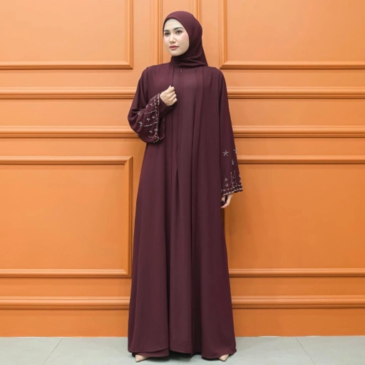 Image of ZAFIA DRESS ABAYA SET KHIMAR