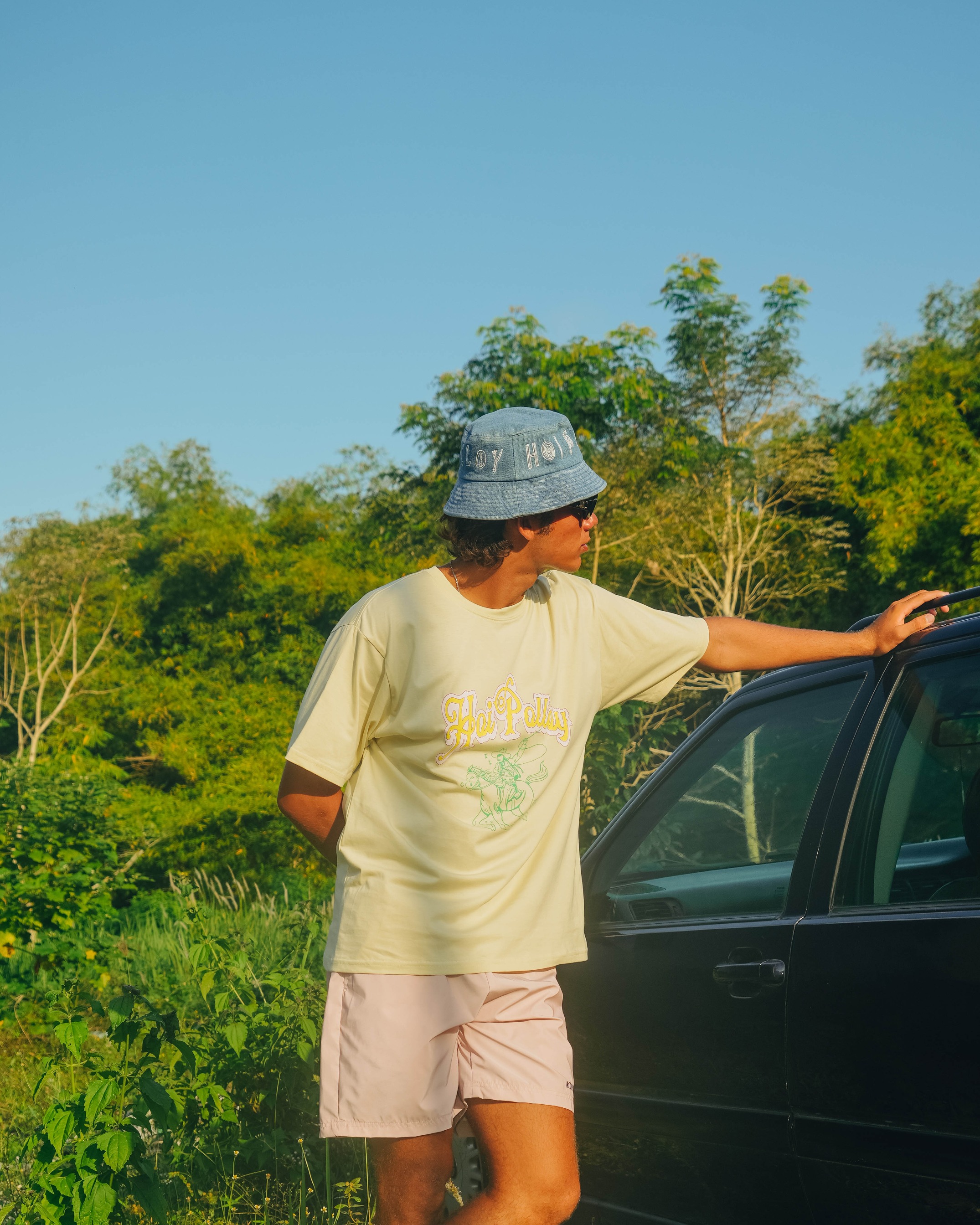 Holiday Denim Bucket Hat