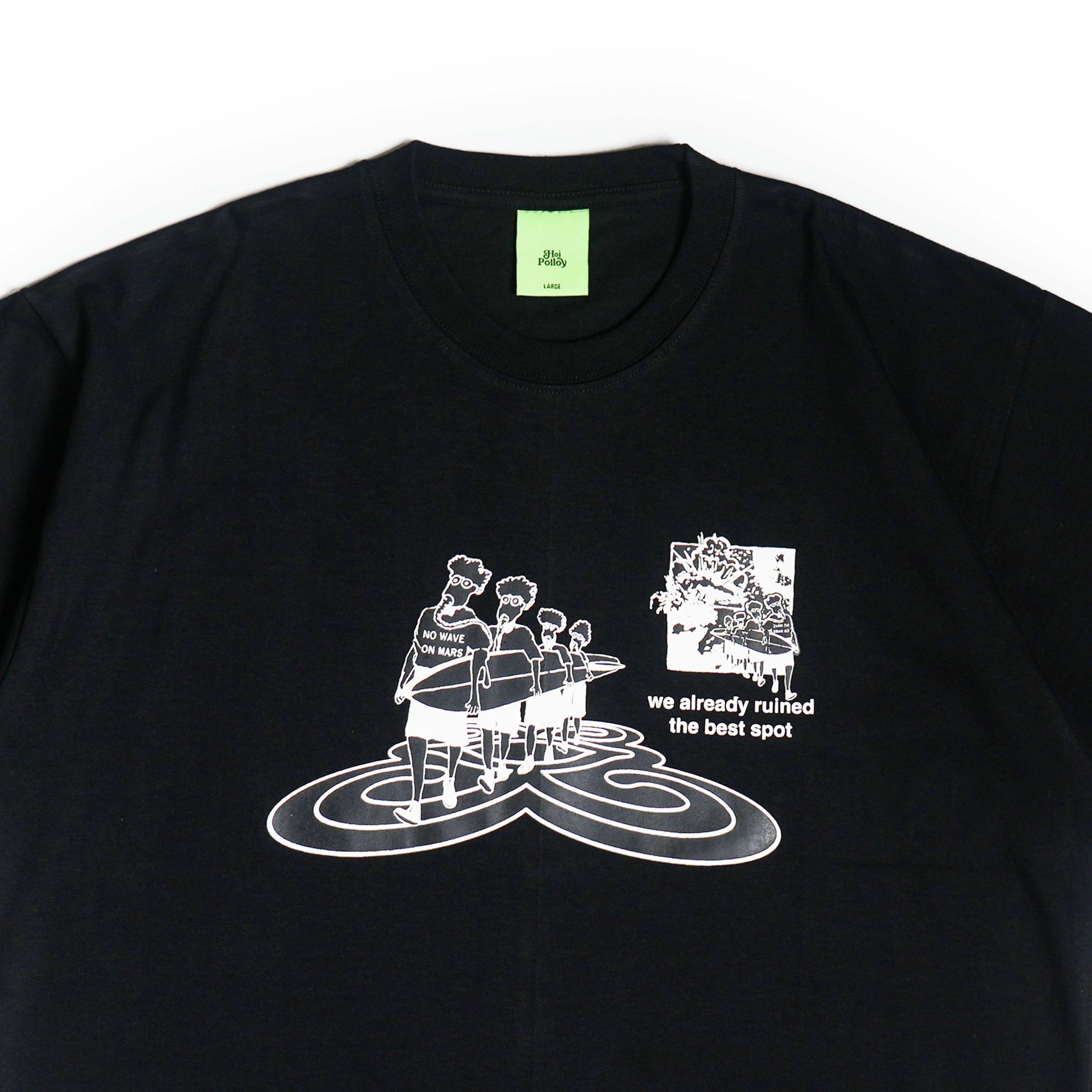 No Wave on Mars Tee Black