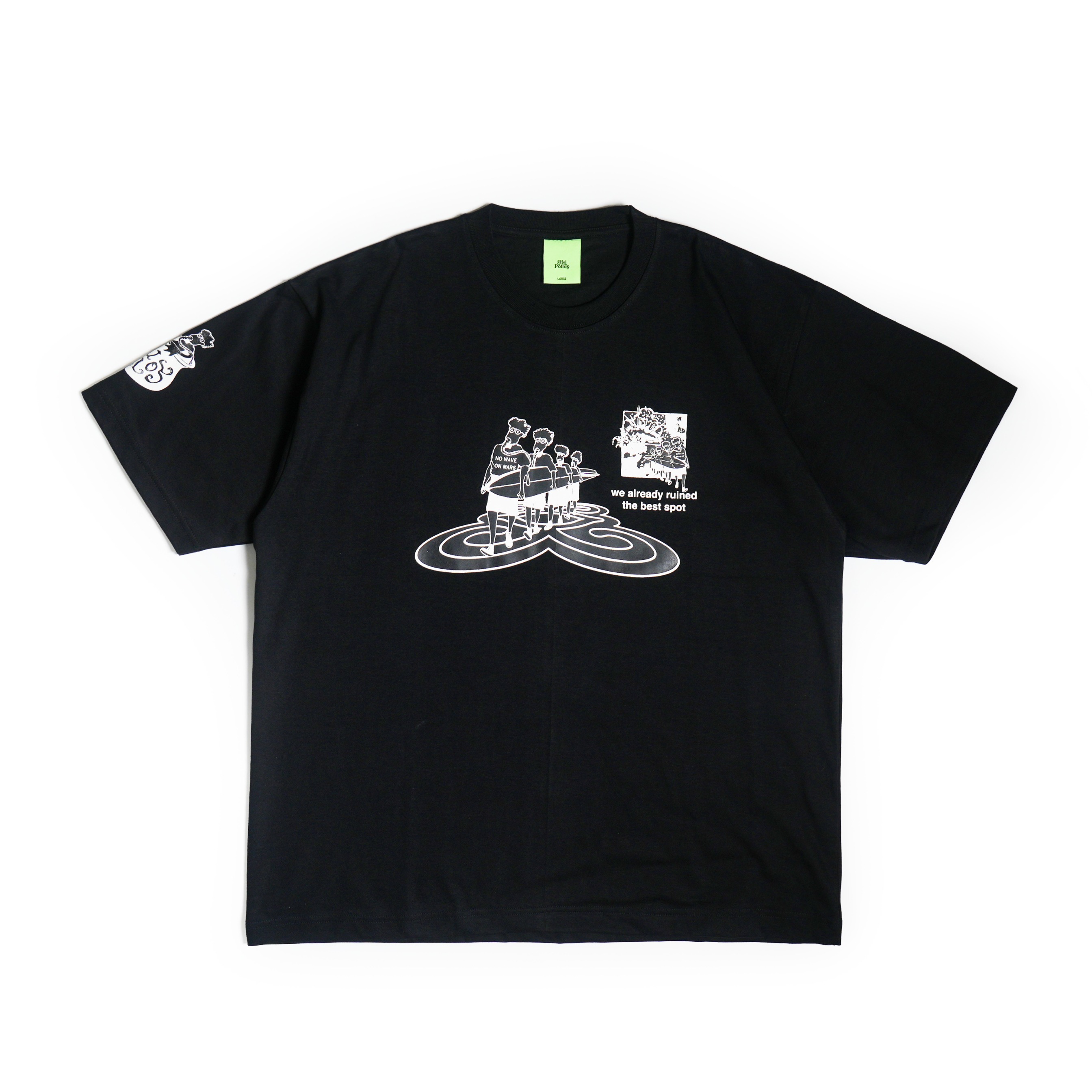 No Wave on Mars Tee Black
