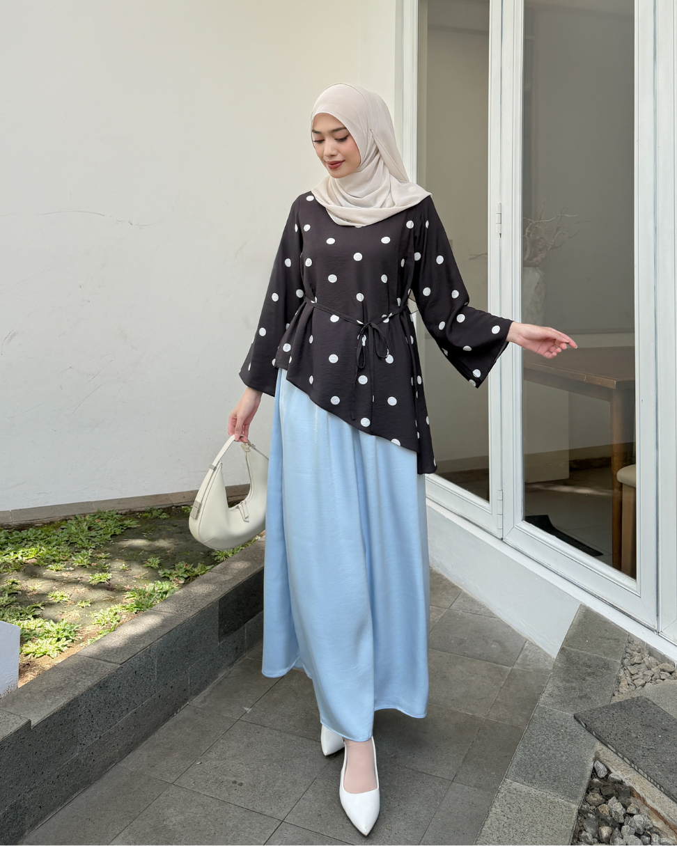 Irine | Zara Skirt | Rok Wanita Premium Silk Bahan Jatuh Halus Tidak Transparan | Bawahan Wanita Elegan Sehari-hari