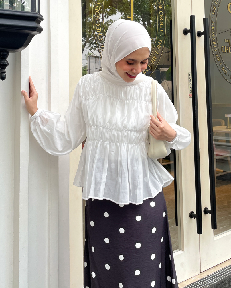 Irine | Mirea Blouse | Blouse Wanita Tencel Nylon Bahan Lembut | Mix and Match Style