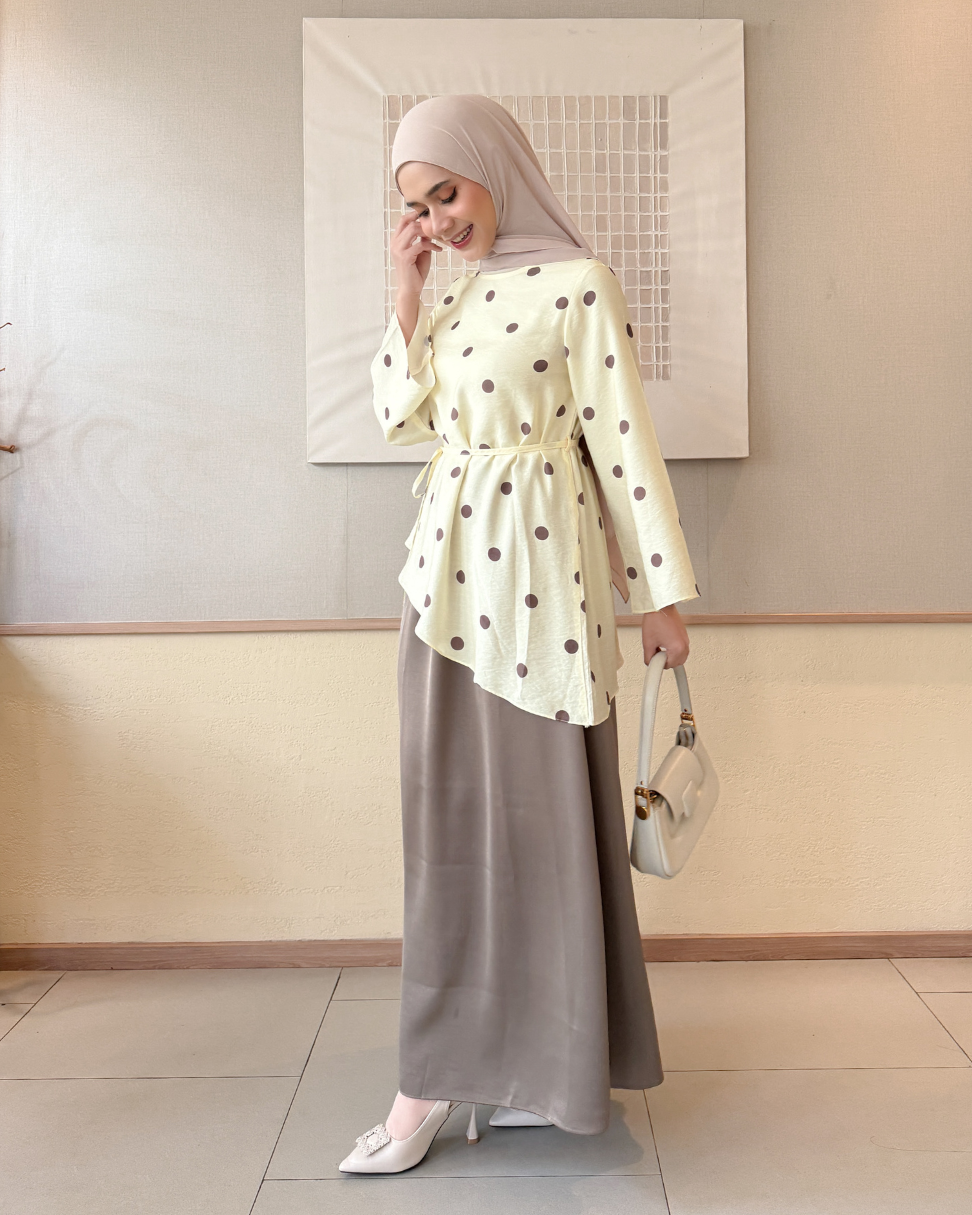 Irine | Zara Skirt | Rok Wanita Premium Silk Bahan Jatuh Halus Tidak Transparan | Bawahan Wanita Elegan Sehari-hari