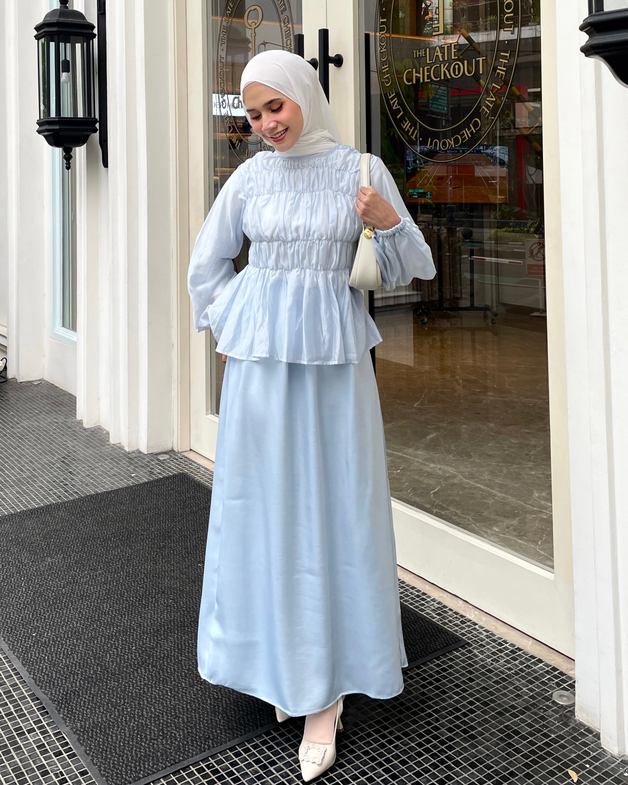 Irine | Mirea Blouse | Blouse Wanita Tencel Nylon Bahan Lembut | Mix and Match Style