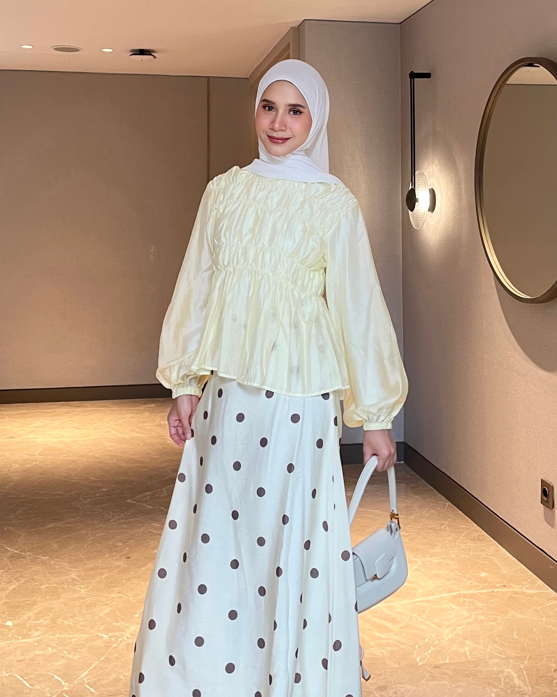 Irine | Mirea Blouse | Blouse Wanita Tencel Nylon Bahan Lembut | Mix and Match Style