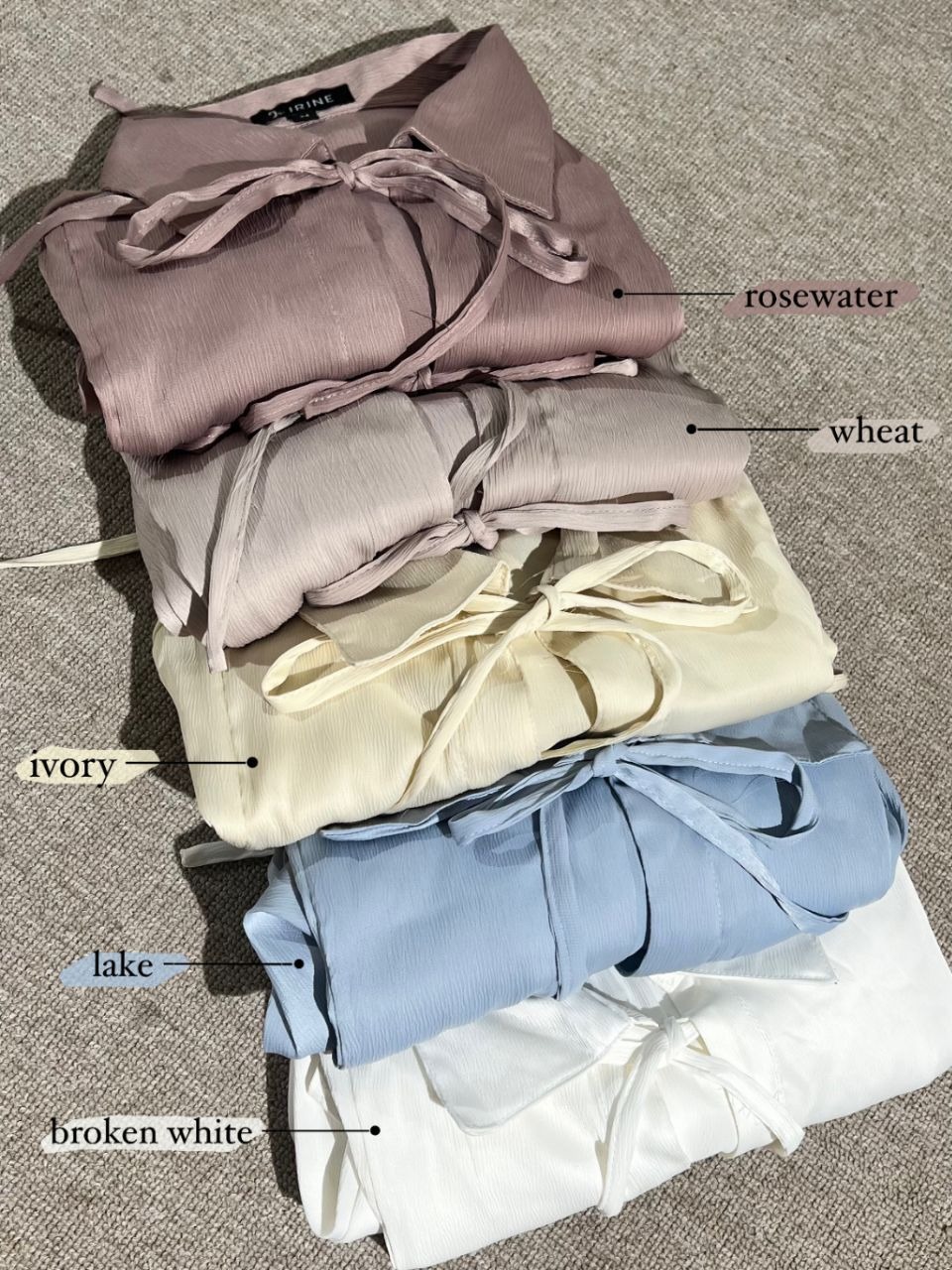 Irine | Audy Top | Blouse Wanita Royal Silk Bahan Jatuh Lembut Tidak Transparan | Atasan Lengan Panjang Gaya Korea Elegan