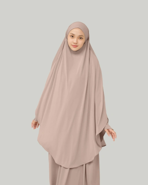 Image of French Khimar Rawda - Latte