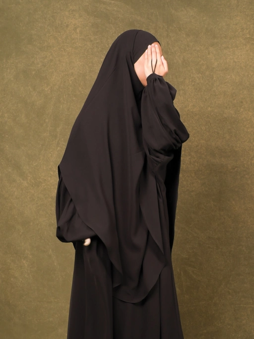 Image of Zeya French Khimar - Bitter Chocolate