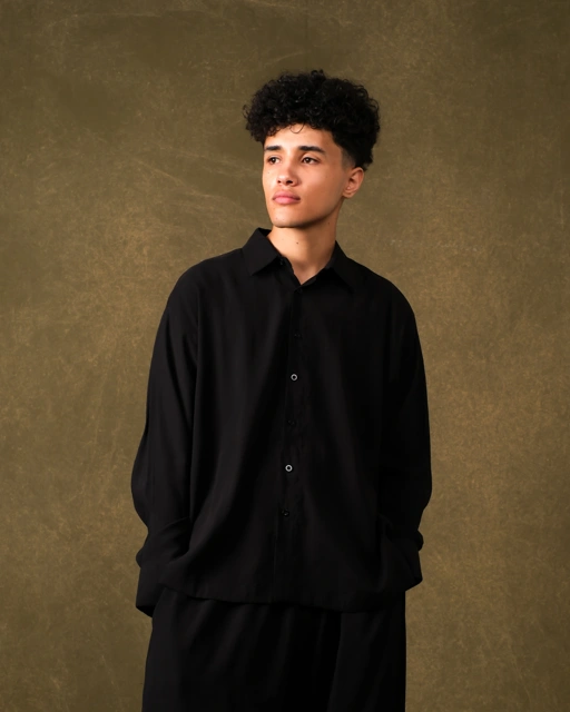 Image of Fajraa LS Shirt Man - Black