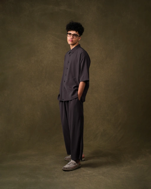 Image of Fajraa SS Shirt Man - Charcoal