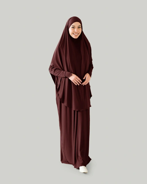 Image of Rawda Dress - Deep Mahogany