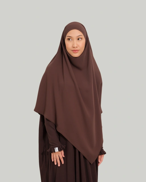 Image of French Khimar Jadid - Espresso