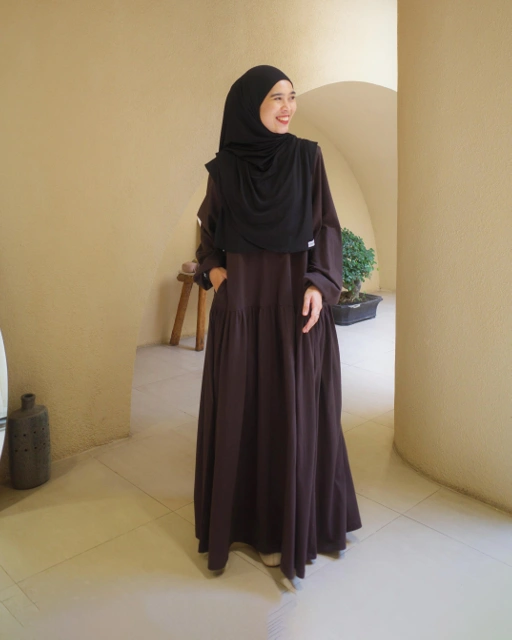 Image of Airy Dress - Espresso