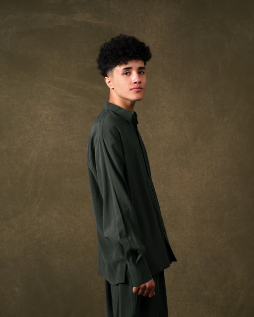 Image of Fajraa LS Shirt Man - Forest