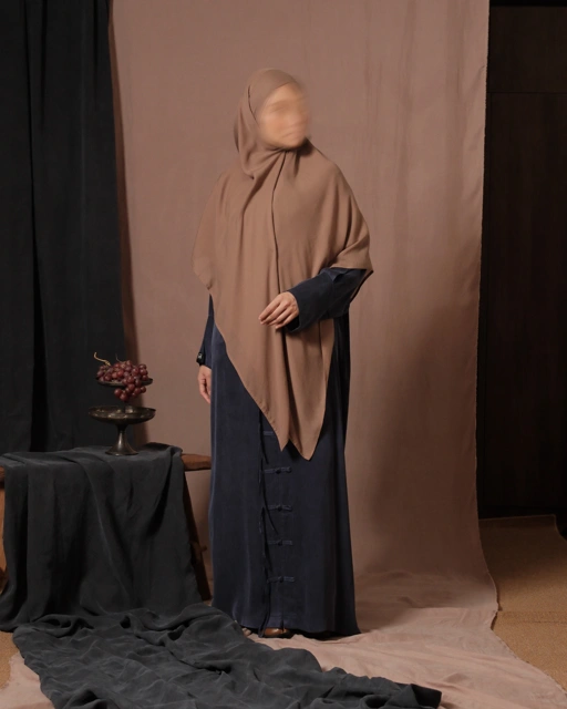 Image of Eshaal Abaya (Plain) - Navy