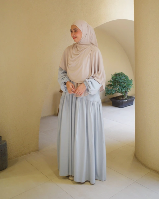 Image of Airy Dress - Palladian Blue
